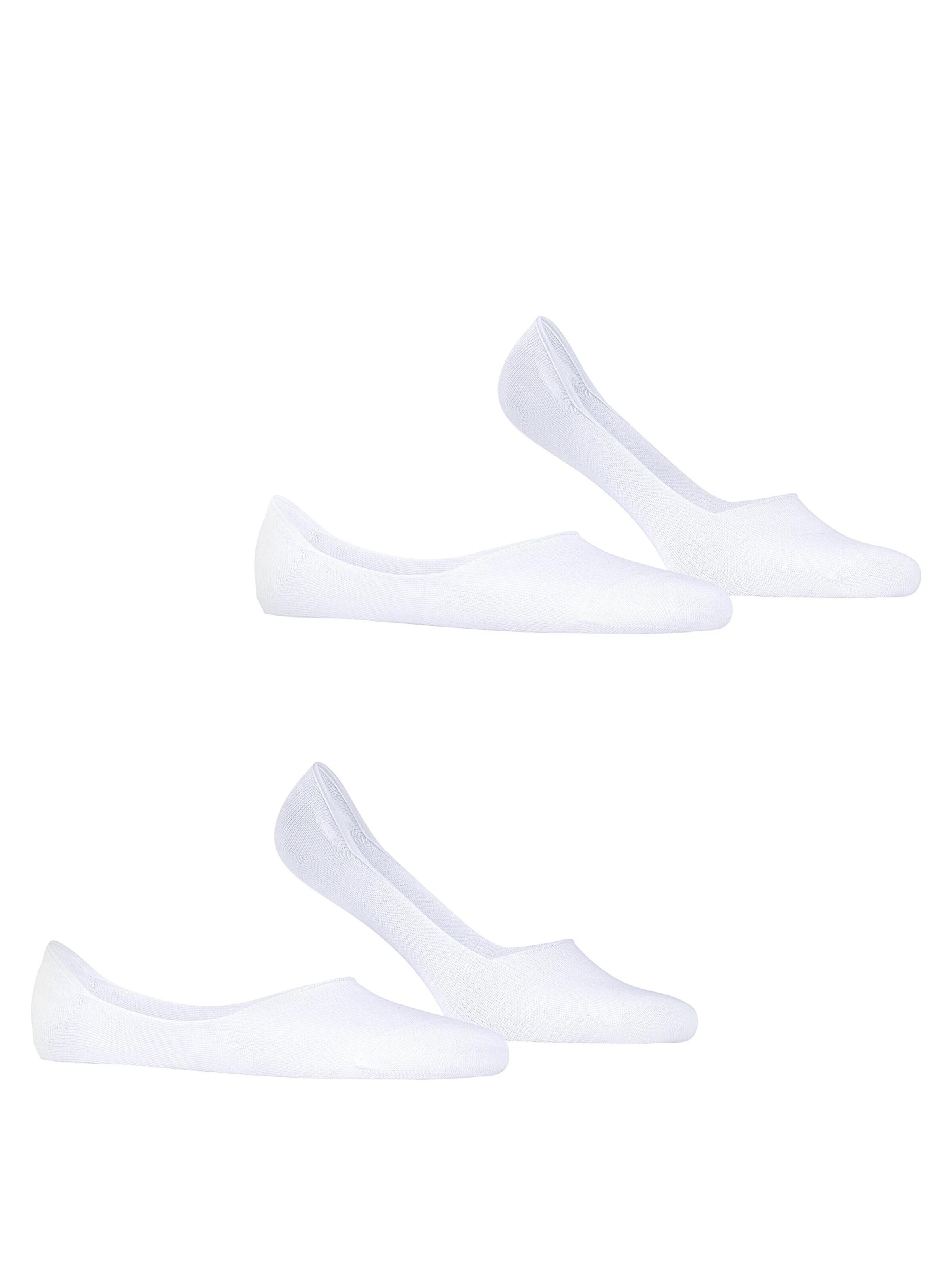 ESPRIT Füßlinge 'Basic Uni 2-Pack'‌‌ in Weiß