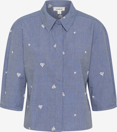 SOAKED IN LUXURY Bluse 'Elly' in marine / weiß, Produktansicht