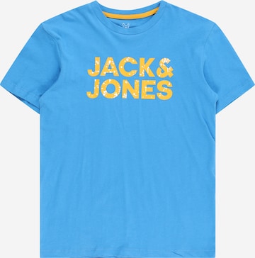 Jack & Jones Junior Shirt 'NEON' in Blauw: voorkant