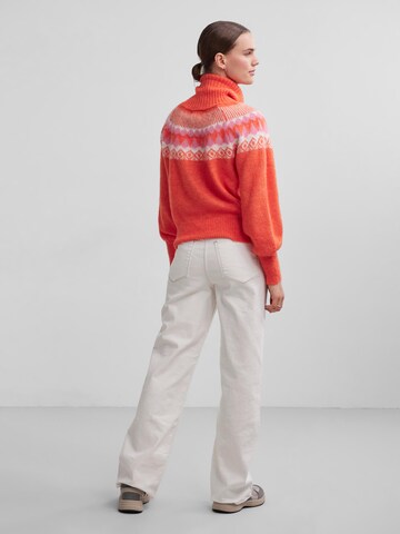 Pullover 'MAVA' di PIECES in rosso