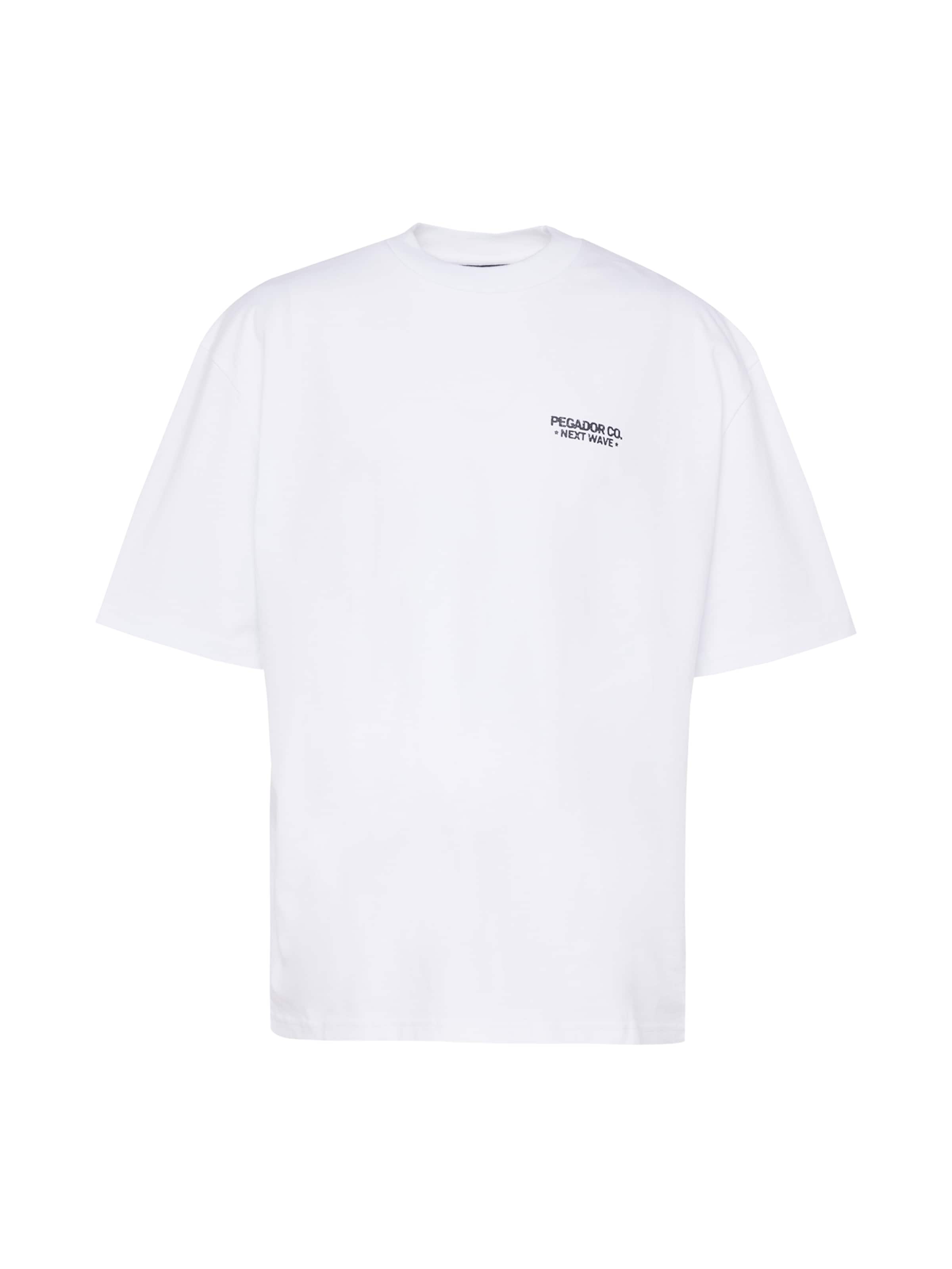 Pegador T-shirt 'FALLON' i vit: framsida