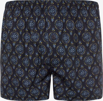 Hanro Boxer shorts ' Fancy Woven ' in Blue: front
