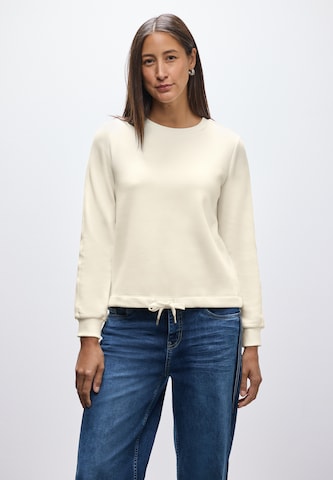 STREET ONE Sweatshirt in Beige: front
