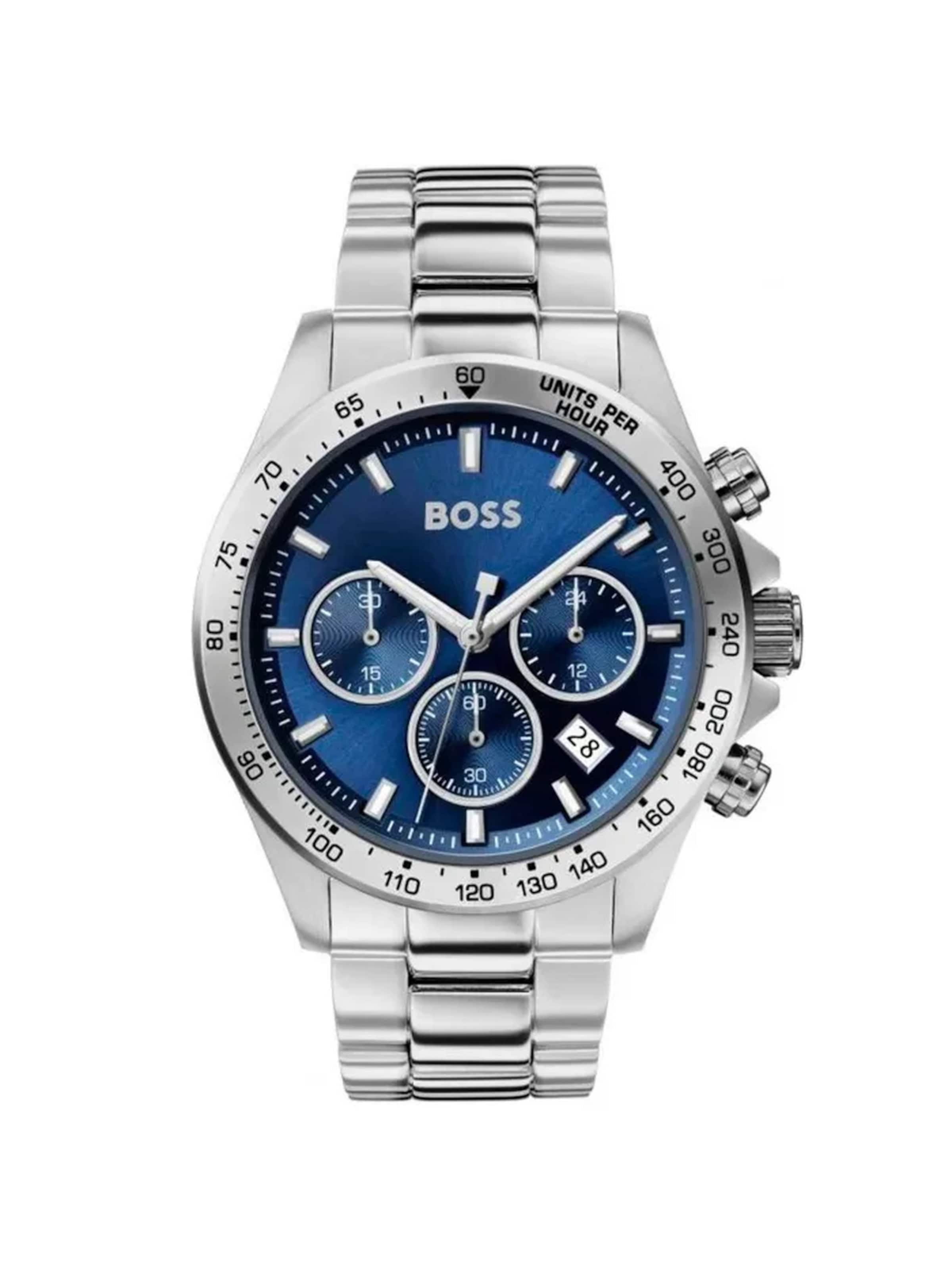 HUGO BOSS Analoog horloge in Blauw: voorkant