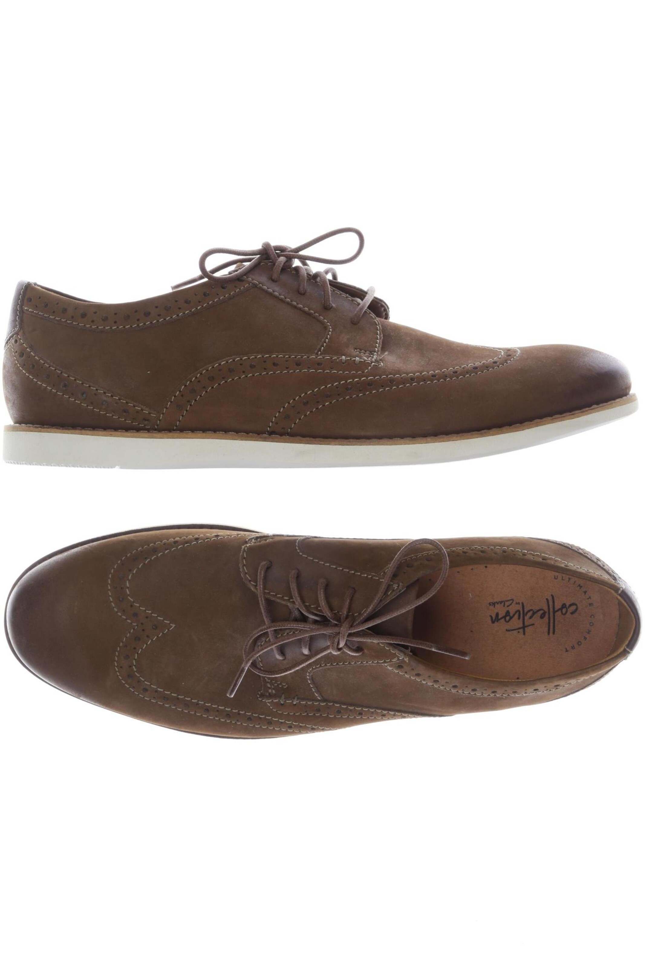 CLARKS Flats & Loafers in 43 in Brown: front