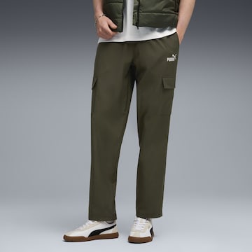 PUMA Loose fit Cargo trousers 'Essentials No. 1' in Green: front