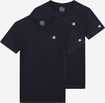 Champion Authentic Athletic Apparel Shirt in Blauw: voorkant