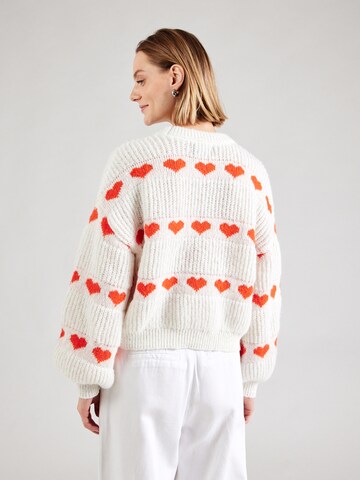 PIECES Pulover 'PCNove' | bela barva