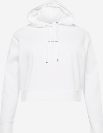 Calvin Klein Curve Sweatshirt in Wit: voorkant