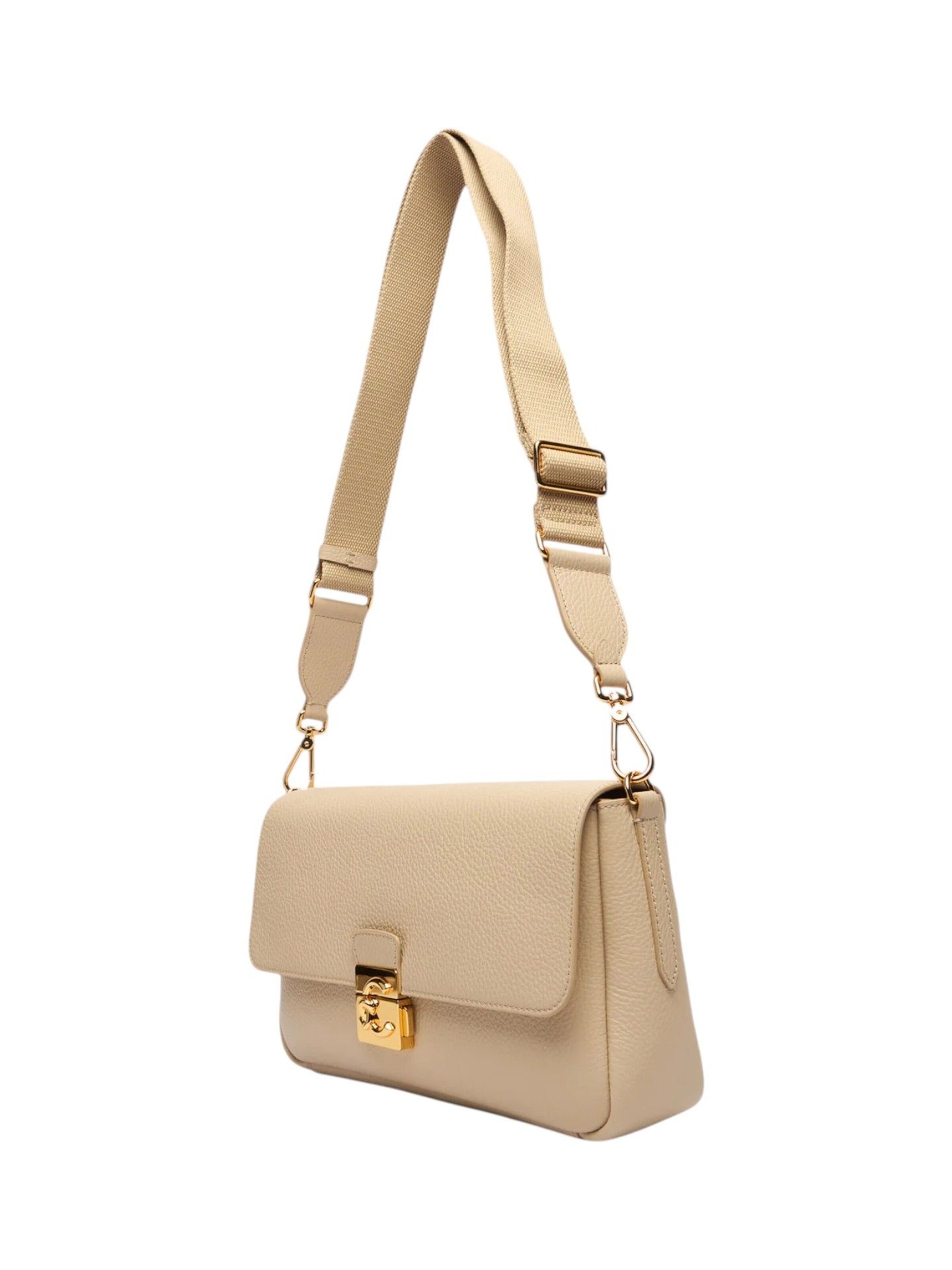 Borsa a mano 'Handbag Grained Leather' di Coccinelle in beige