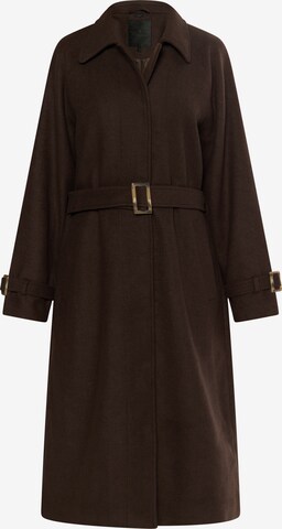 DreiMaster Klassik Between-seasons coat in Brown: front