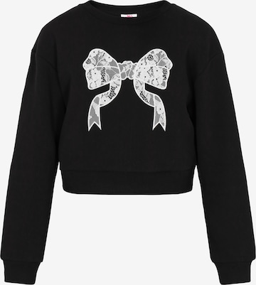 MYMO Sweatshirt in Schwarz: Vorderseite