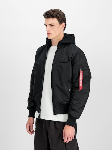 ALPHA INDUSTRIES Prechodná bunda 'MA-1' - Čierna