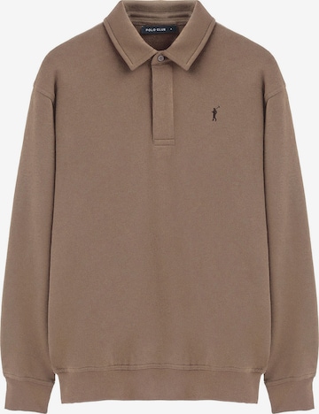 Polo Club Sweatshirt in Braun: Vorderseite