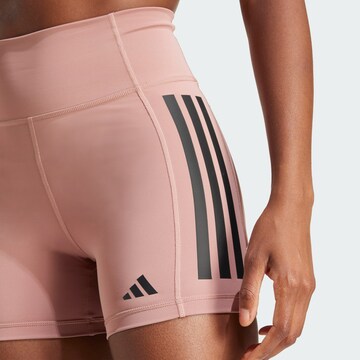 ADIDAS PERFORMANCE Skinny Sportbroek 'Optime' in Roze