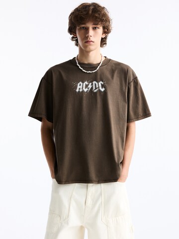 Pull&Bear T-Shirt in Braun