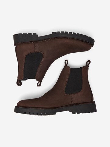 Chelsea Boots 'Ricky' SELECTED HOMME en marron