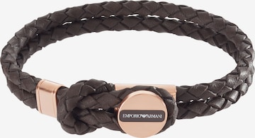 Bracelet Emporio Armani en marron : devant