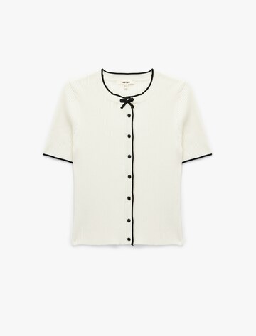 Koton Knit Cardigan in White