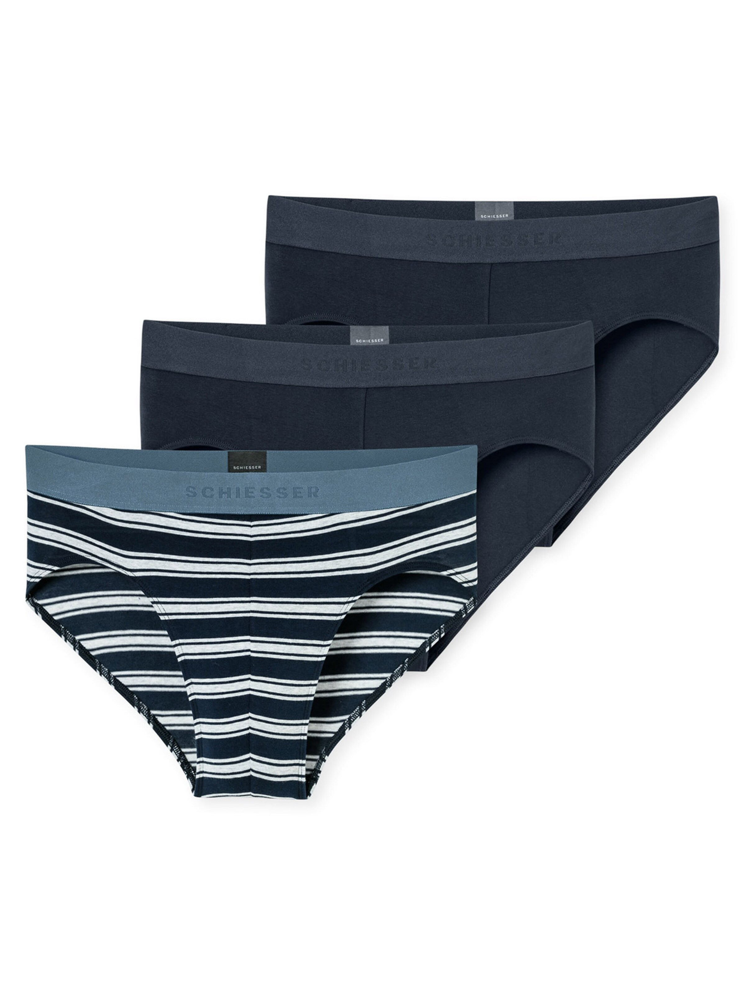 SCHIESSER Slip '95/5' in Blau: Vorderseite