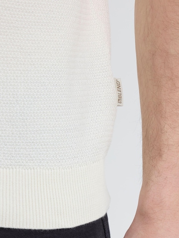 T-Shirt ' BHGarry Knit ' BLEND en blanc