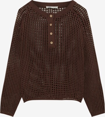 Pull&Bear Trui in Bruin: voorkant