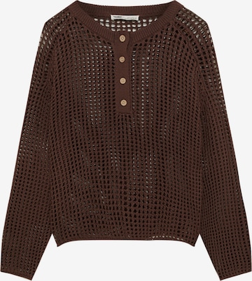 Pull&Bear Sweater in Brown: front