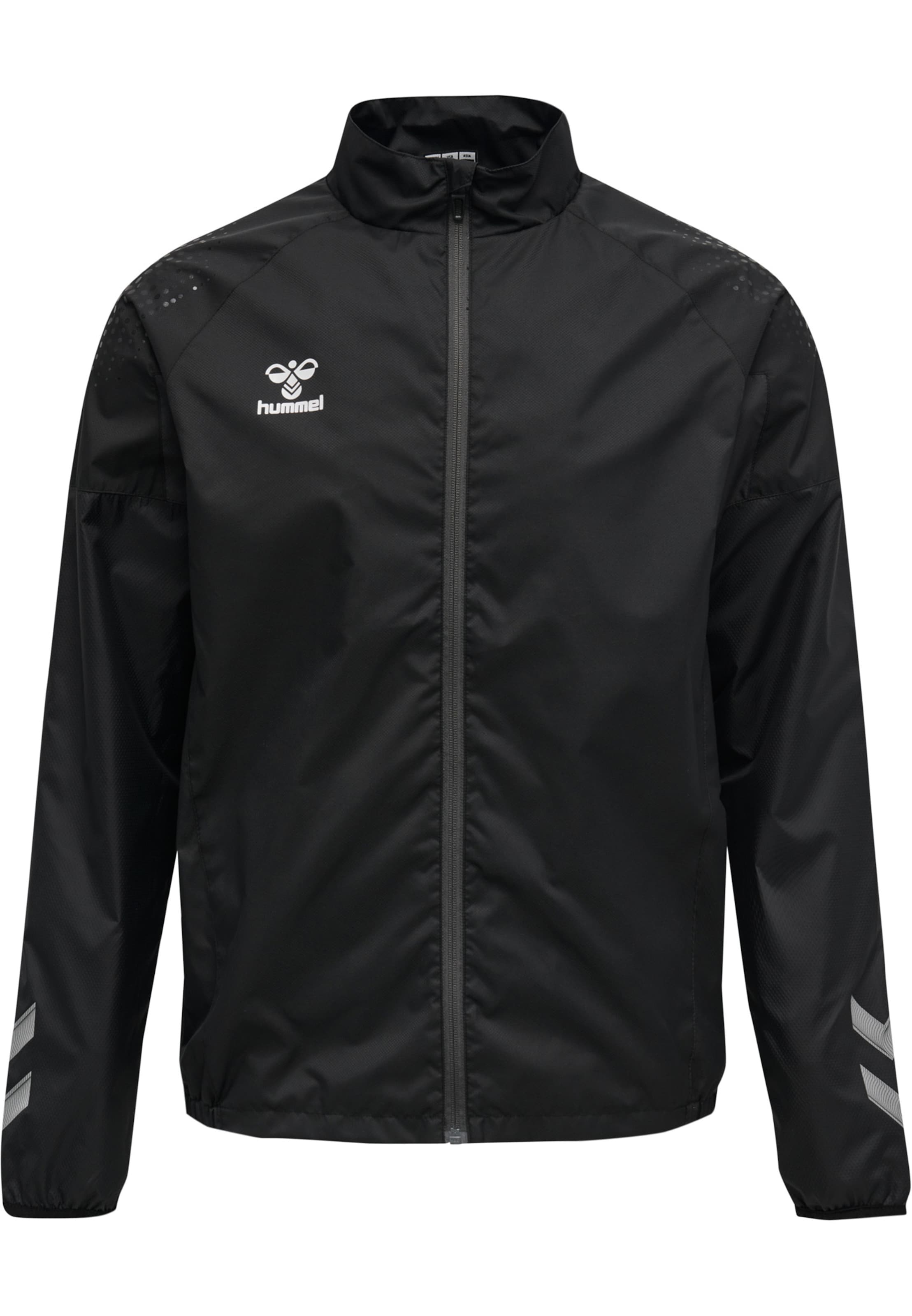 Hummel Sportjas in Zwart: voorkant