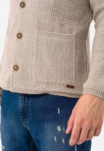 Jimmy Sanders Knit Cardigan in Beige