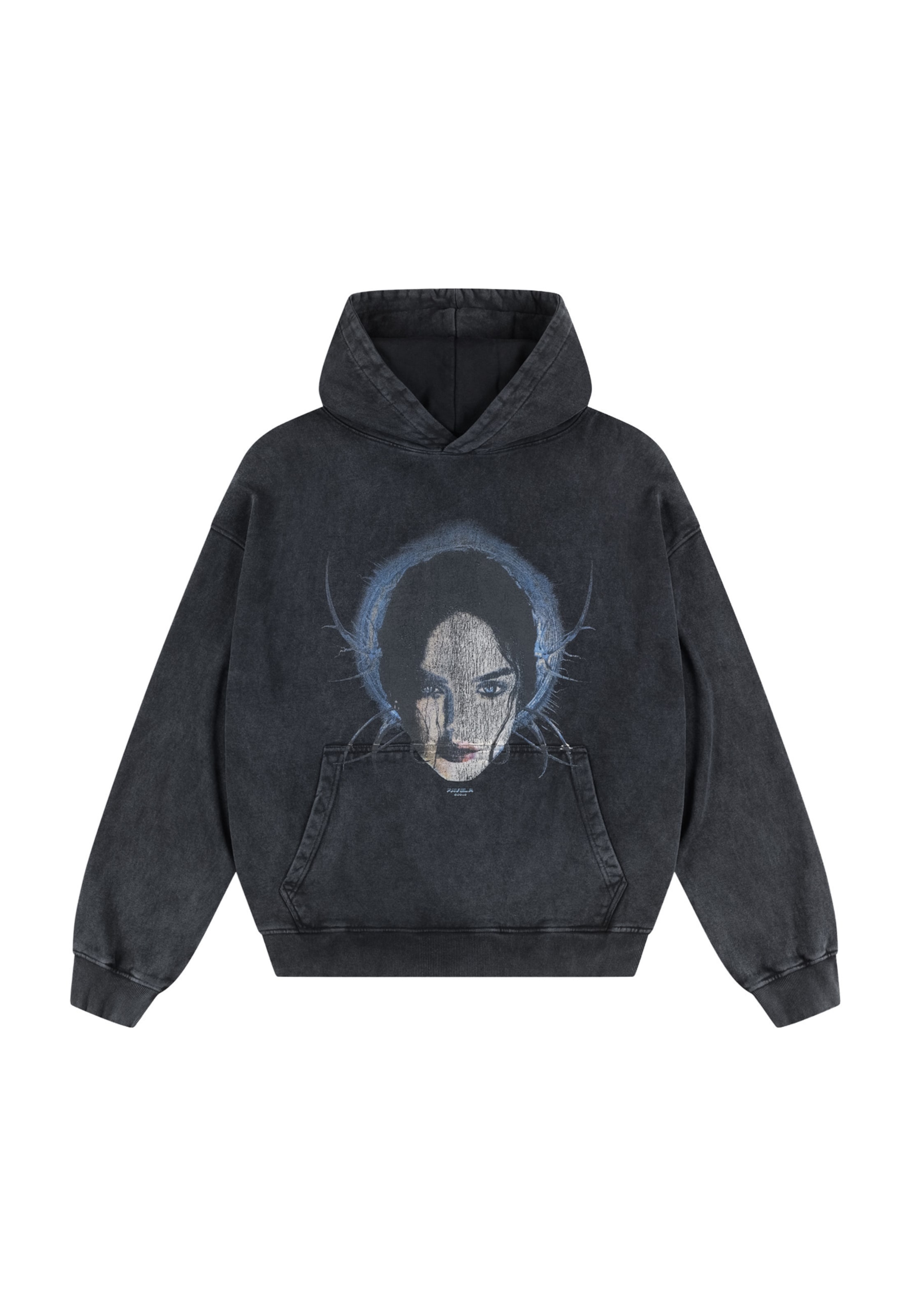 FAVELA Sweatshirt 'Chrome Girl' in Black: front