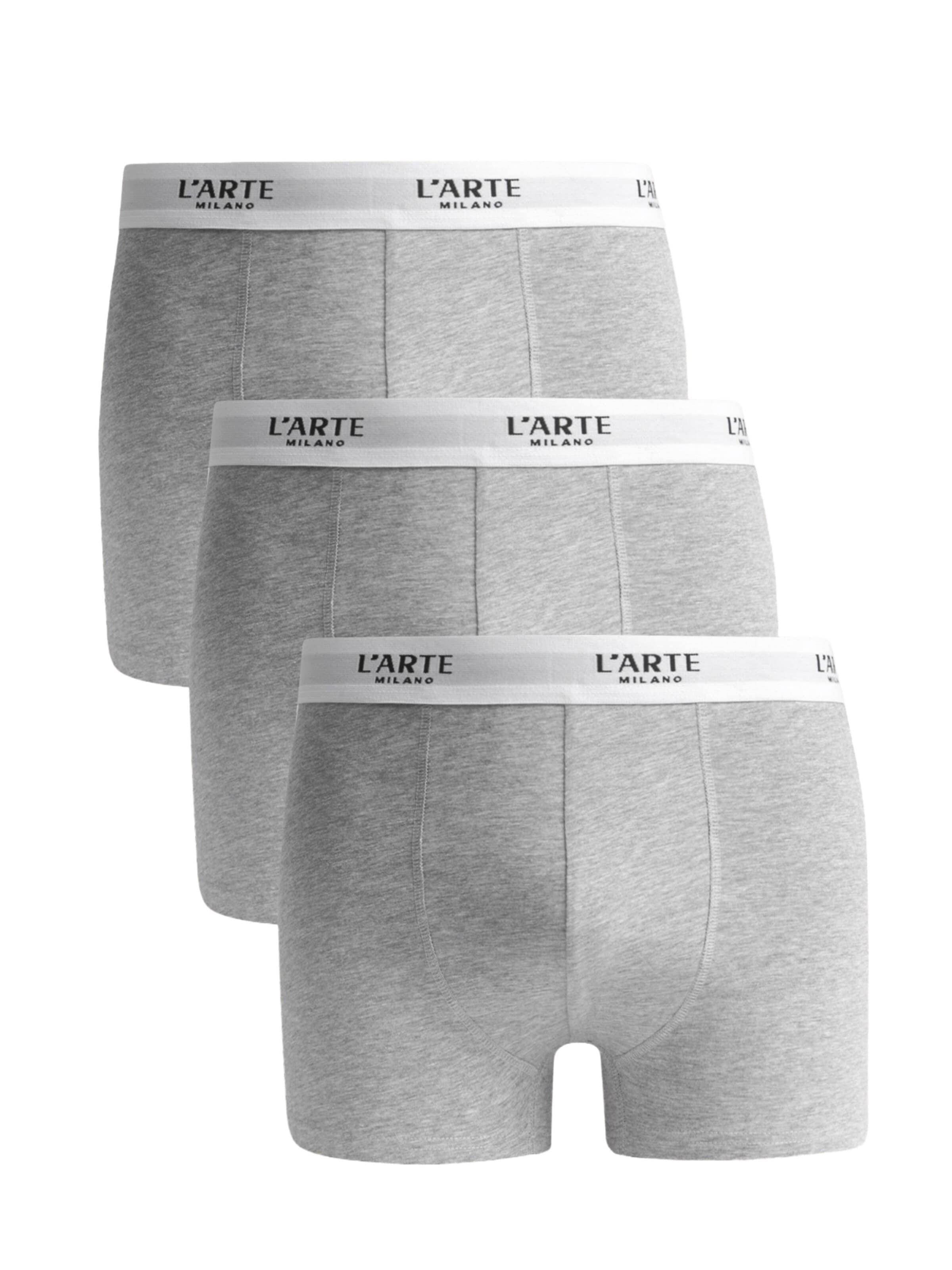 L'Arte Milano Boxer shorts in Grey: front