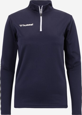 Hummel - Sweatshirt de desporto em azul: frente