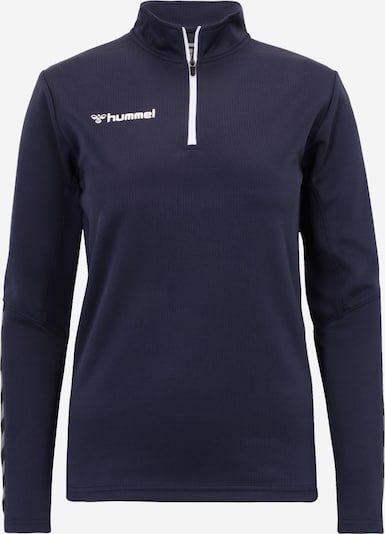 Hummel Sweatshirt de desporto em marinho / branco, Vista do produto
