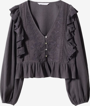 MANGO Blouse in Black: front