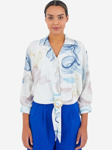 Bigdart Blouse in Blue: front