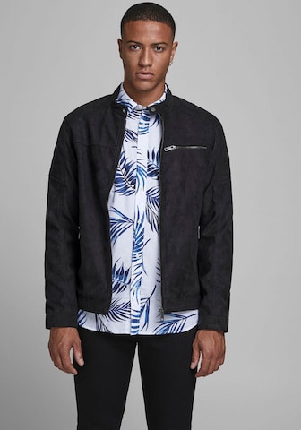 JACK & JONES Regular fit Between-Season Jacket 'JCOROCKY JACKET' in Black: front