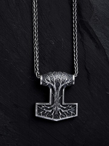 REYTEL Hangers 'THOR'S HAMMER with TREE OF LIFE' in Zilver