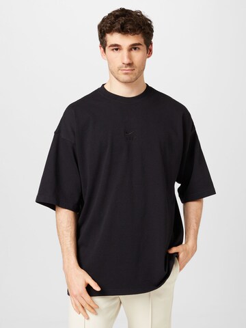 Nike Sportswear Shirt in Zwart: voorkant