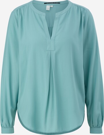 QS Blouse in Groen: voorkant