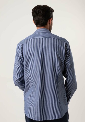 Black Label Shirt Regular fit Business Shirt 'DENIMLIKE' in Blue