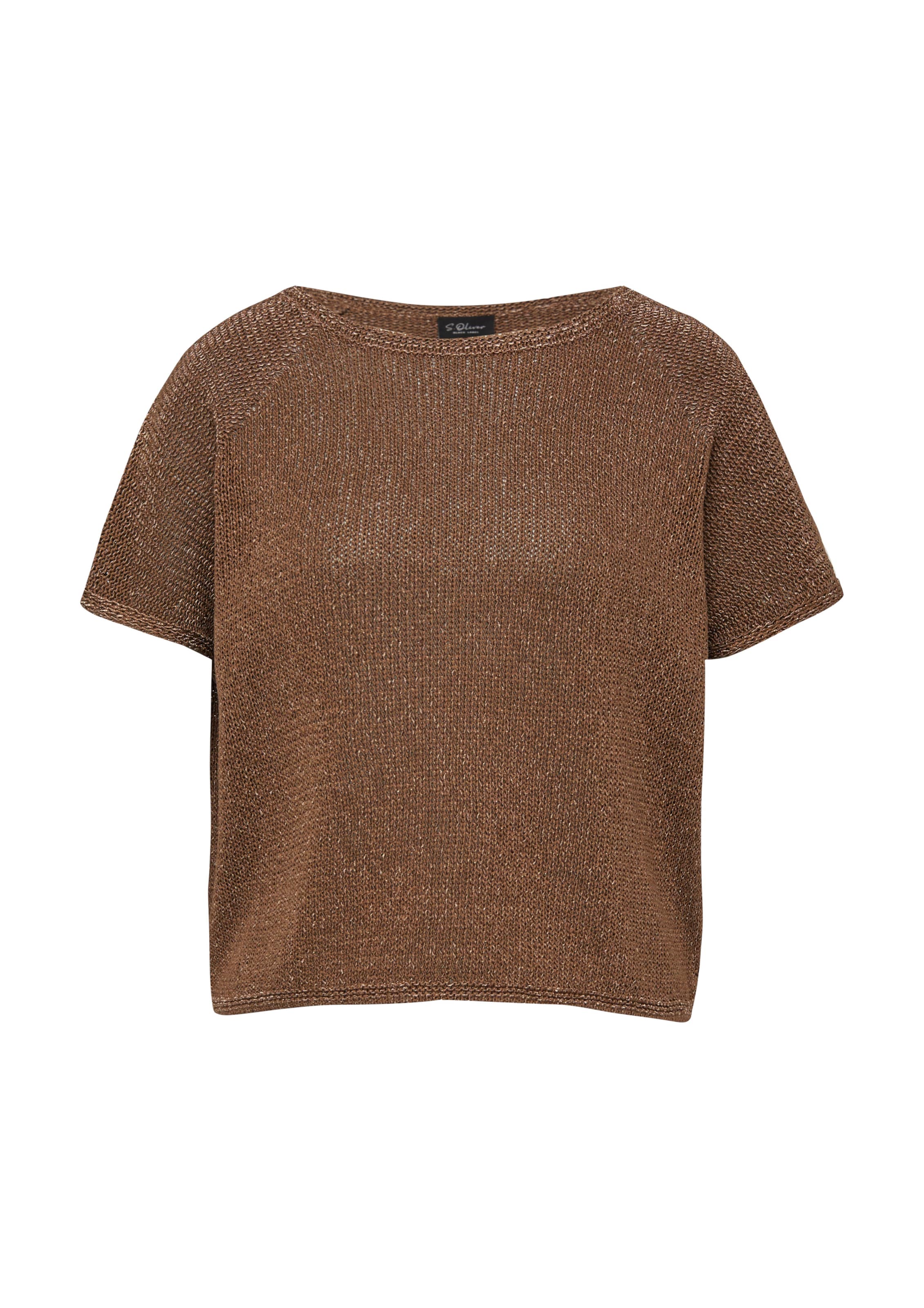 Pull-over s.Oliver BLACK LABEL en marron : devant