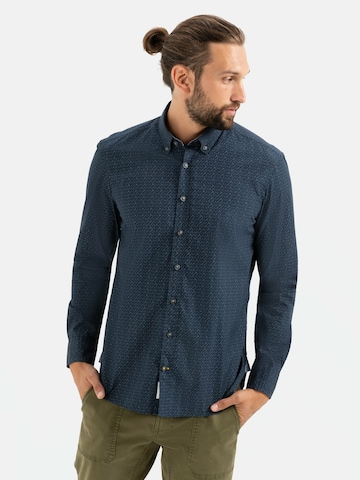 CAMEL ACTIVE Regular fit Button Up Shirt in Blue: front