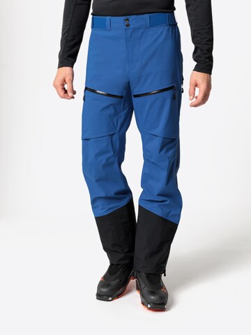 VAUDE Regular Outdoor Pants 'Monviso' in Blue: front