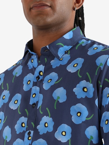 Campus Sutra Regular fit Overhemd 'Devin' in Blauw