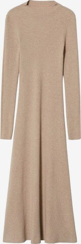 MANGO Knitted dress 'Arian' in Beige: front