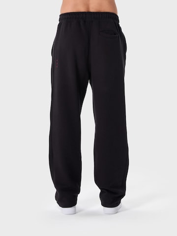 Ossy Homer Loosefit Sporthose '450 GSM Heavy Cotton' in Schwarz