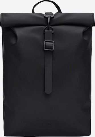 RAINS - Mochila 'Rotop Rucksck Mini W3 UNISEX 13330' en negro: frente