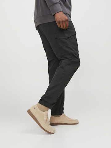 Jack & Jones Plus regular Cargobukser 'Paul' i grå