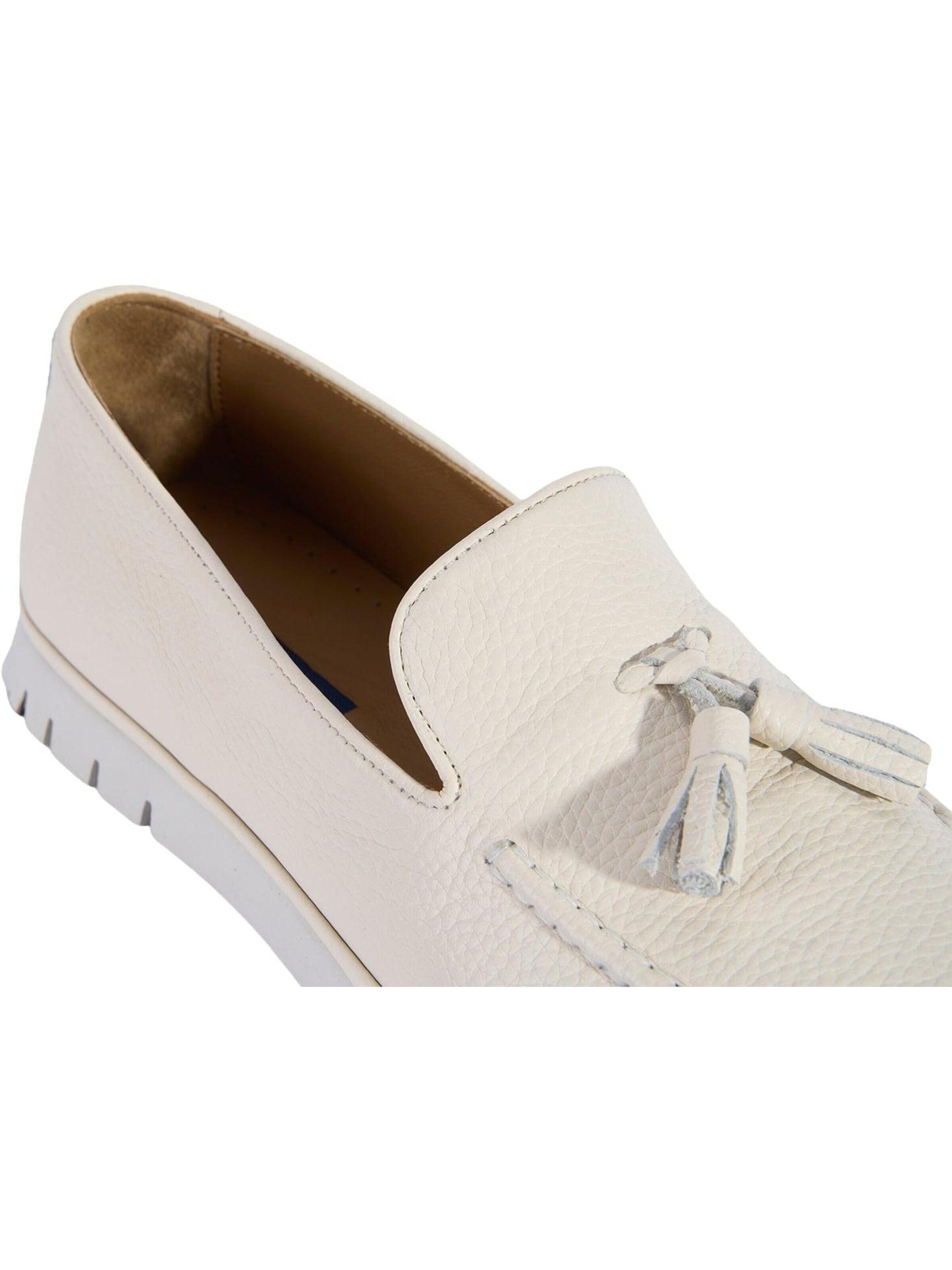 Desa - Mocasines 'DESA Herren-Lederslipper mit Quasten' en blanco