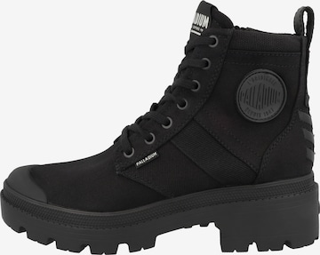 Palladium Lace-Up Ankle Boots in Black